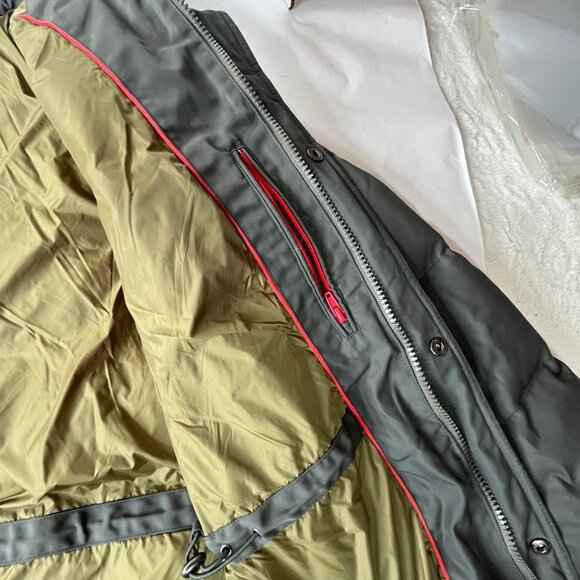 RARE CONVER Men's Down Parka 80%Down 20% Feather Long Premium Winter Coat Size L - Picture 8 of 13